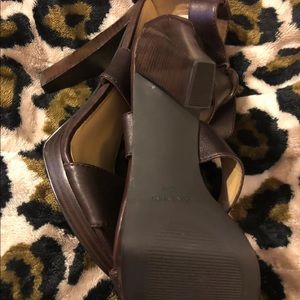 Brown high heel ladies Sandals